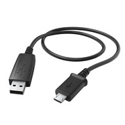 Hama KABEL USB-microUSB 0.6M HAMA czarny # Hama