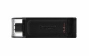 KINGSTON DataTraveler 70 64GB, USB-C 3.2 Gen 1. DataTraveler 70 64GB, USB-C 3.2 Gen 1. KINGSTON
