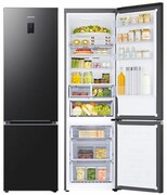 SAMSUNG RB38C675EB1 EF AI No Frost 203cm Grafitowa Stal Komora Zero Sterowanie Wilgotnością 390L RB38C675EB1/EF SAMSUNG