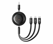 BASEUS Free2Draw Cable USB to M+L+C 100W 1.1m Black P10368700111-03 Free2Draw Cable USB to M L C 100W 1.1m Black P10368700111-03 BASEUS