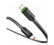 USAMS USB-C/Lightning 1m 30W czarny/black USAMS