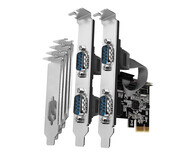 Axagon Kontroler PCIe 4x port szeregowy RS232 250 kbps Axagon