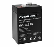 QOLTEC Akumulator AGM 6V 4.5Ah LongLife Akumulator AGM 6V 4.5Ah LongLife QOLTEC