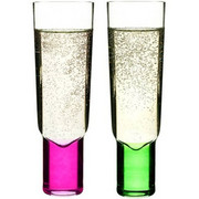 Kieliszki do szampana Club, różowy i zielony - SAGAFORM - 5015264