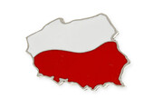 Army Znaczek Mapa Polski Z Flagą