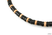 Drewno Koraliki Męskie Czerń I Brąz