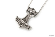 Amulety Wisior Młot Thora Na Łańcuszku
