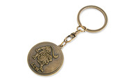 Kolor Stare Złoto Brelok Znak Zodiaku - Lew