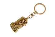 Kolor Stare Złoto Breloczek Święty Krzysztof Złoty