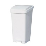 Kosz na śmieci 50 l na pedał biały LX