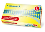 Rękawiczki lateksowe bezpudrowe L 100 szt.