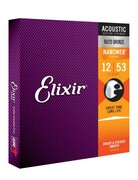 Struny do gitary akustycznej ELIXIR NANOWEB 80/20 Bronze 12-53 ELIXIR STRINGS