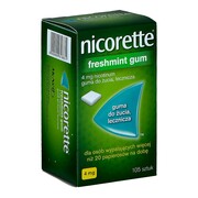 Nicorette Freshmint Gum 4 mg gumy do żucia 105