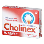 Cholinex Intense pastylki do ssania miód i cytryna 20