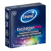 Prezerwatywy UNIMIL EXCITATION MAX lateksowe 3