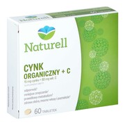 NATURELL Cynk organiczny +C tabletki 60