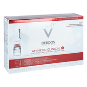 Vichy Dercos Aminexil Clinical 5 kuracja przeciw wypadaniu włosów dla kobiet 21 ampułek - zdjęcie 1
