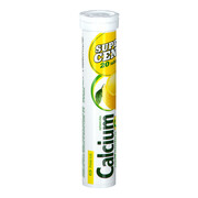 Calcium + witamina C smak cytrynowy tabletki musujące 20