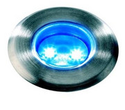 Lampa najazdowa do zabudowy Astrum niebieski