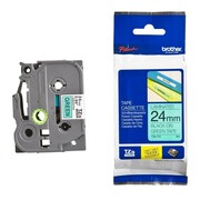 Taśma laminowana Brother TZ-751/TZe-751 (24mm, zielony na czarnym)