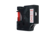 Taśma Dymo D1 Czerwony na Białym 6mm x 7m LM100, LM100+, LM200, LM300, LM400, LM420P, LM350, LM350D, LM360D, LM450D, LM260P, LM120P, LM500TS, LM160,