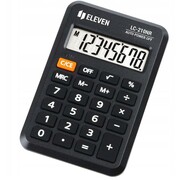 Eleven kalkulator kieszonkowy 8-pozycyjny czarny LC210NR