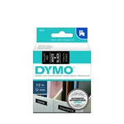 Dymo taśma do drukarek etykiet, D1 45021 biały/czarny 7m/12mm