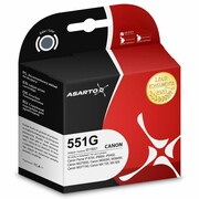 Tusz AS-C551G Grey do drukarek Canon (Zamiennik Canon CLI-551G) z chipem [11.4ml]