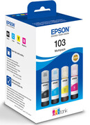 Zestaw tuszy Epson 103 / C13T00S64A CMYK do drukarek (Oryginalny) [4x65ml]