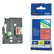 Taśma laminowana Brother TZ-431/TZe-431 (12mm, czarny na czerwonym)