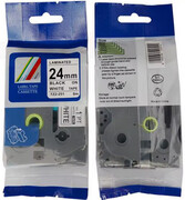 Taśma JWT-BTZ251N Czarny na Białym do drukarek Brother (Zamiennik Brother TZe-251) [24mm x 8m]