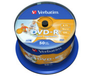 Płyty Verbatim DVD-R 4,7GB - 16x Cake Box - 50 szt. - Printable