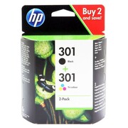 Zestaw dwóch tuszy HP 301 do Deskjet 1000/2000 | 2 x3 ml | CMY/K