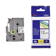 Taśma Brother nielaminowana 24mm x 5m czarny nadruk / srebrne (matowe) tło