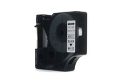 Taśma JWT-D45013N Czarny na Białym do drukarekl Dymo (Zamiennik Dymo D1 / 45013 / S0720530) [12mm x 7m]