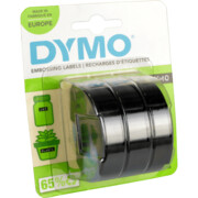 Dymo taśma do drukarek etykiet, 3D 3 rolkix3m/9mm czarna