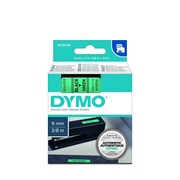 Dymo taśma do drukarek etykiet, D1 40919 czarny/zielony 7m/9mm