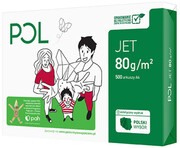 Papier ksero POLjet 166 CIE | A4 | 80g | 500 arkuszy | Klasa A - 1 ryz
