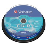 Płyty Verbatim CD-R 700MB 52x - Cake Box - 10 szt.