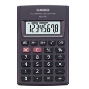 Casio kalkulator HL-4A-S | kieszonkowy | 8 miejsc | Czarny