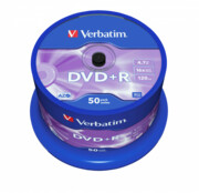 Płyty Verbatim DVD+R 4,7GB 16x - Cake Box - 25 szt. Matt Silver