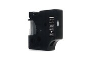 Taśma Dymo D1 Biały na Czarnym 9mm x 7m LM100, LM100Plus, LM100Series, LM120P, LM280, LM300, LM350, LM350D, LM350Series, LM360D, LM400, LM420P, LM450