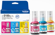 Zestaw tuszy Brother BTD100CLVAL CMY do drukarek (Oryginalny) [5k] 3-Pak
