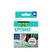 Dymo taśma do drukarek etykiet, D1 45019 biały/zielony 7m/12mm