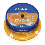 Płyty DVD-R VERBATIM 43522 4.7GB 16x - Cake Box - 25szt.
