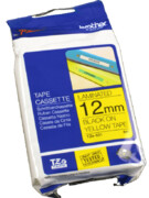 Taśma Brother żólta z czarnym nadrukiem TZE631=TZ631 12 mm