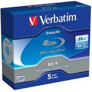 Verbatim BluRay BD-R | 25 GB | x6 | 5 szt.| SINGLE LAYER DATALIFE