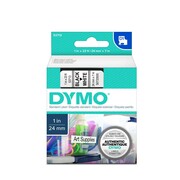 Dymo taśma do drukarek etykiet, D1 53713 czarny/biały 7m/24mm