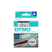 Dymo taśma do drukarek etykiet, D1 45803 czarny/biały 7m/19mm