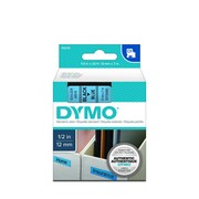 Dymo taśma do drukarek etykiet, D1 45016 czarny/niebieski 7m/12mm